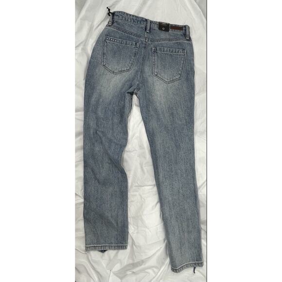 Blank Nyc The Madison Crop High Rise Distressed Destroyed Jeans Size 24 Cotton - Picture 2 of 10